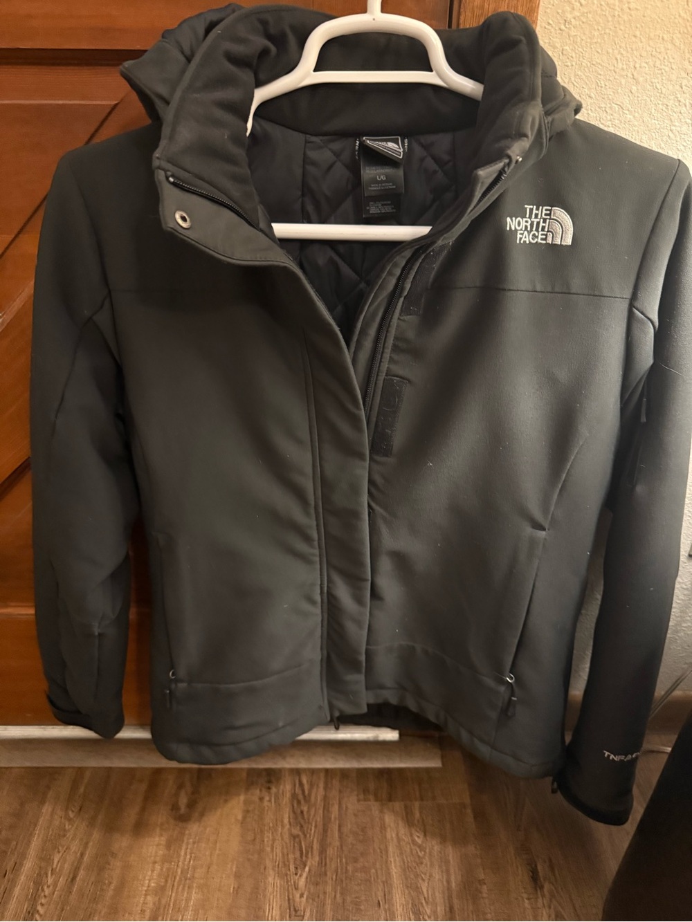 The North Face Black Jacket with White Logo